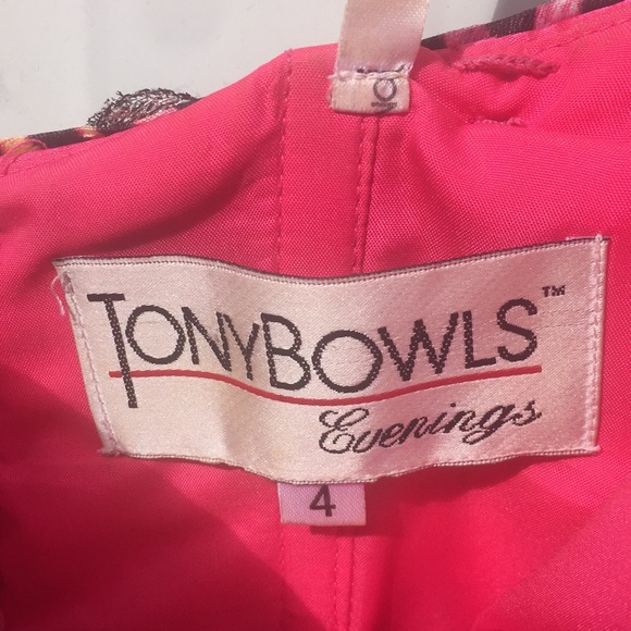 Ladies Tony Bowls Evening Wear Size 4 Pink Long. - Picture 4 of 6